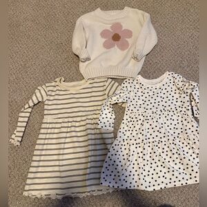 Adorable Toddler Sweater and Dress bundle 18 months